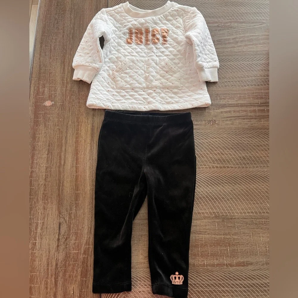 Juicy couture baby girl 12m matching set